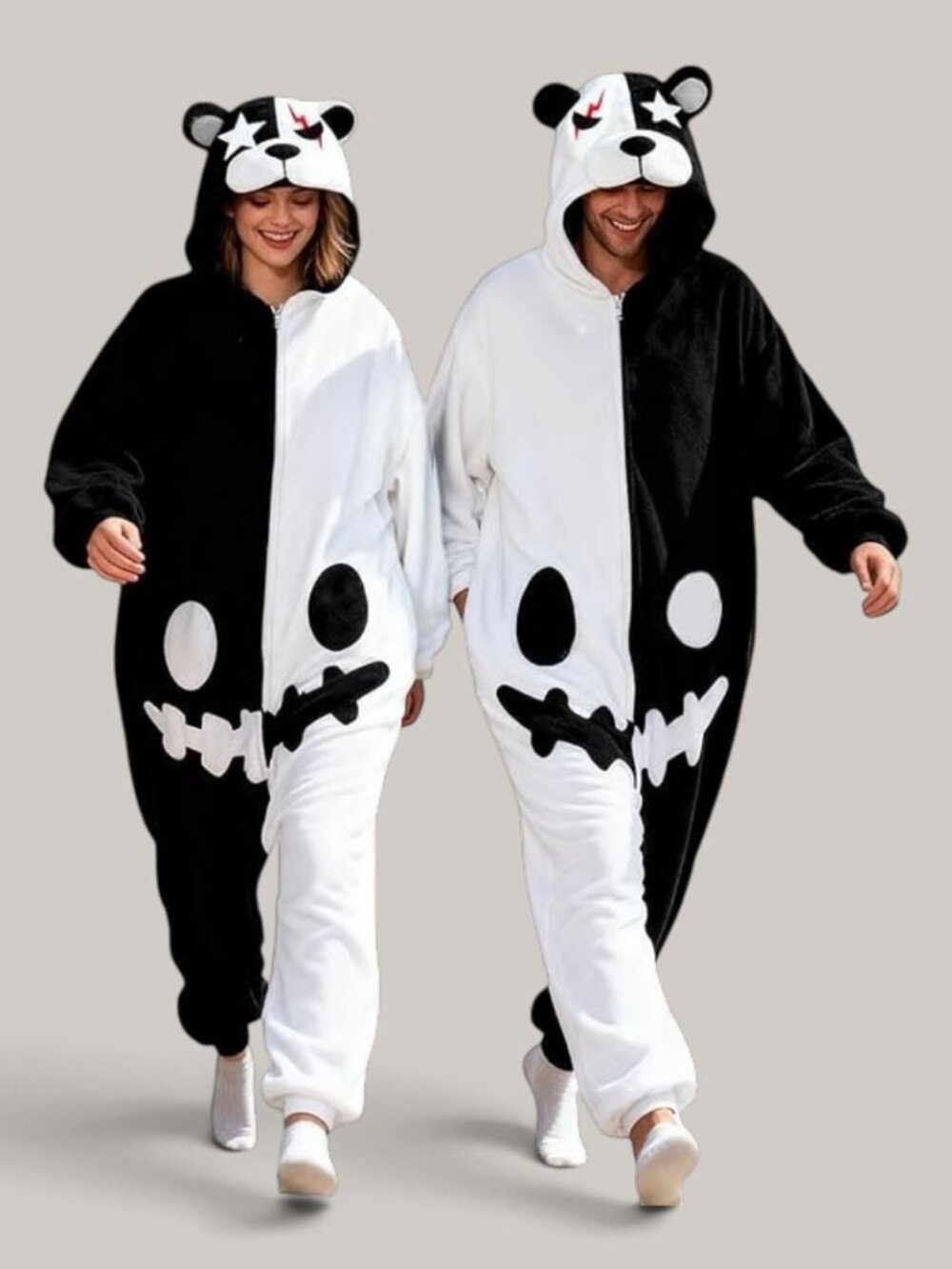 New Monokuma Onesie Costume Teddy Bear - Size: Adult Small